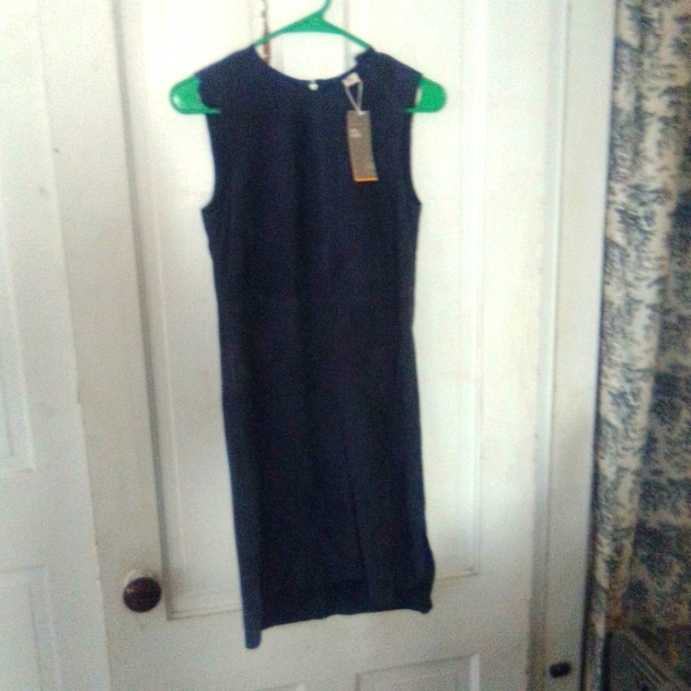 Gorgeous Navy light suede sleeveless dress H&M size 2.